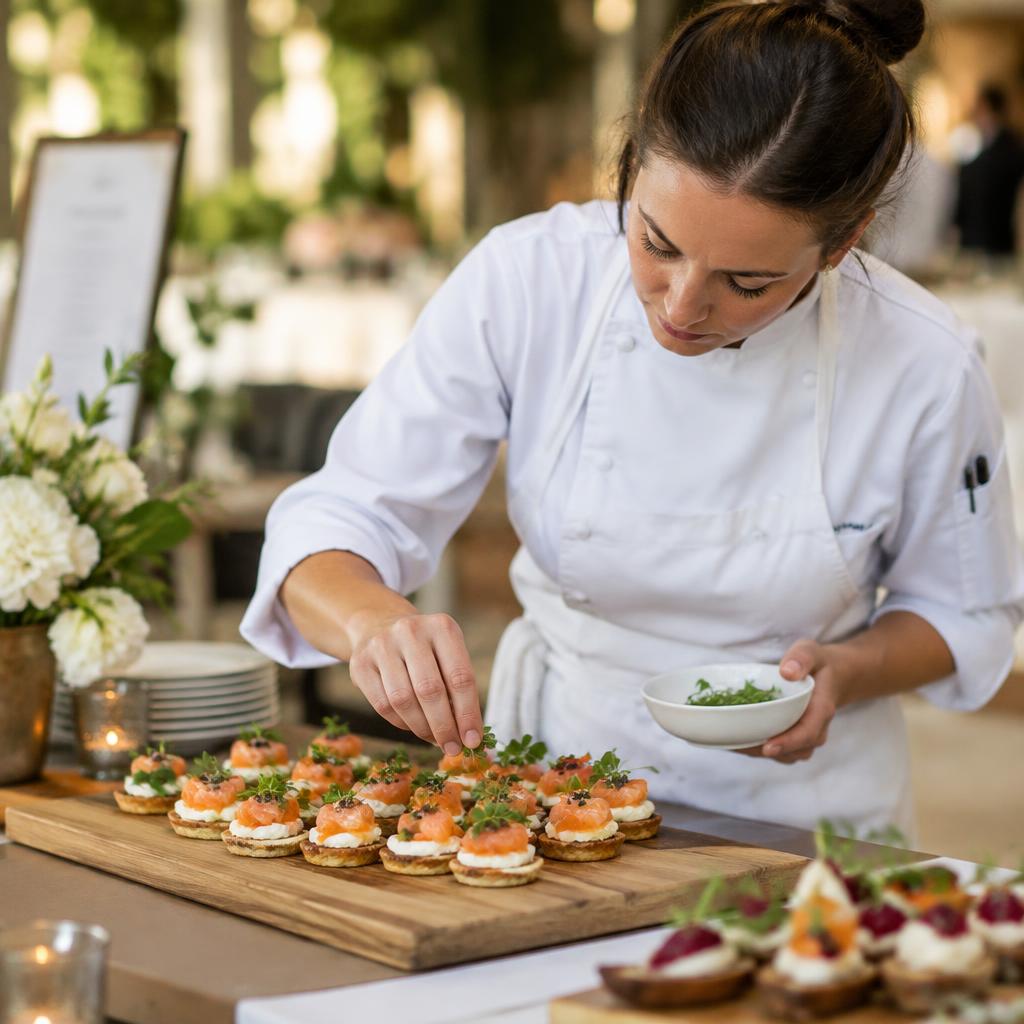 Caterer at work — illustrative provider photo
