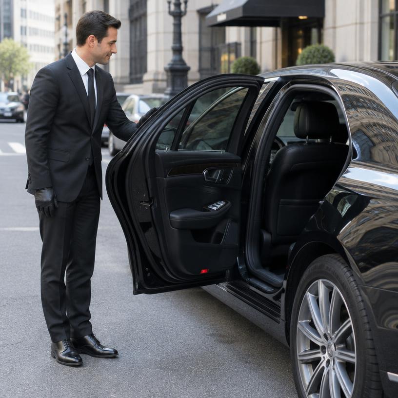 Chauffeur at work — illustrative provider photo