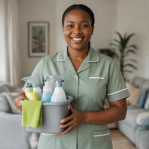 Cleaner at work — illustrative provider photo