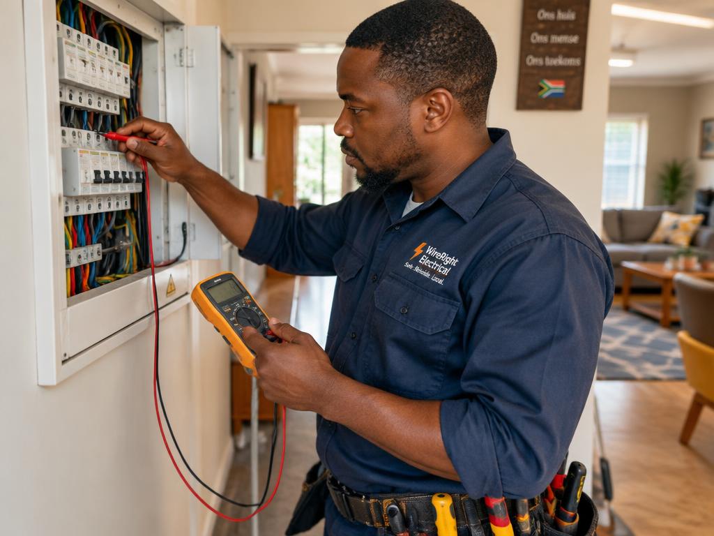 Electrician at work — illustrative provider photo