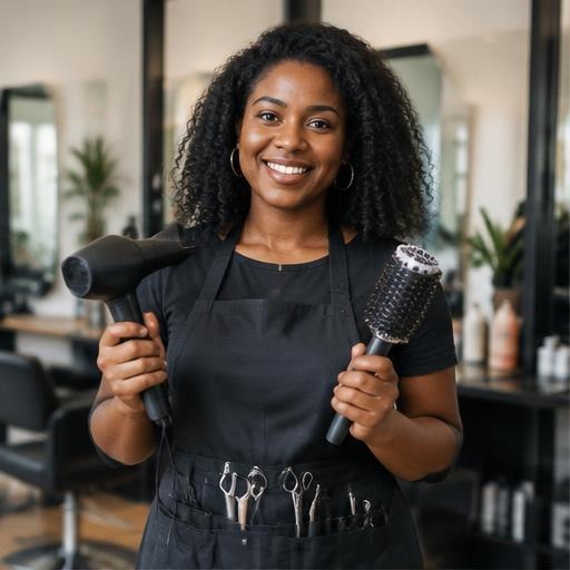 Hairdresser at work — illustrative provider photo