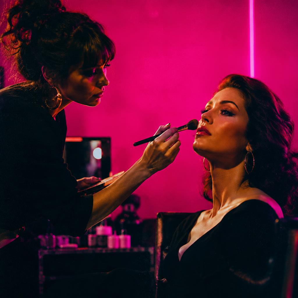 Make-up artist at work — illustrative provider photo