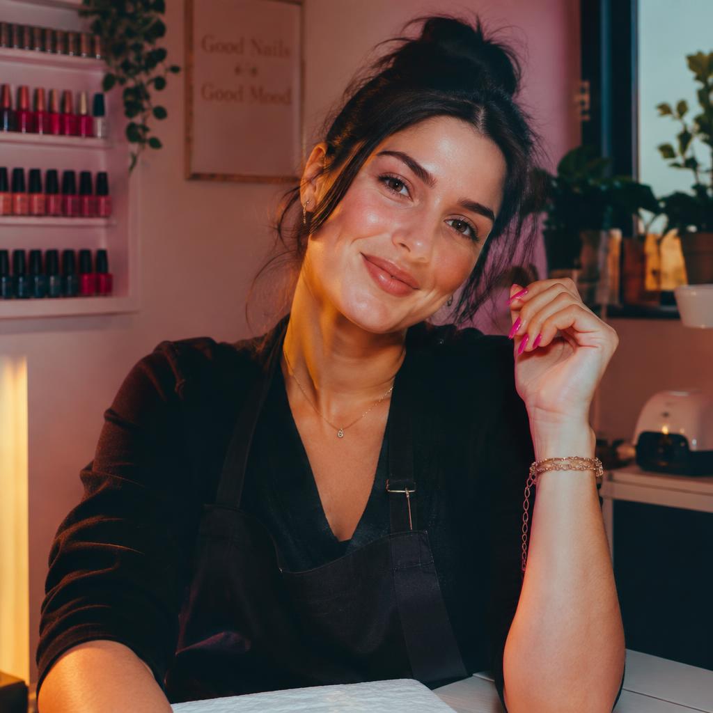 Nail tech at work — illustrative provider photo